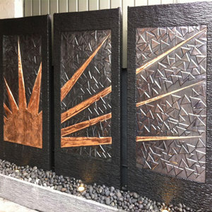 Giant Triple Copper Wall – Sunray